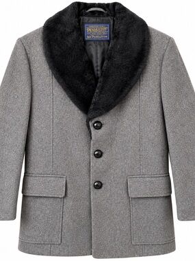 Vintage Sir Pendleton Wool Coat Men’s XL Black Shawl Collar US